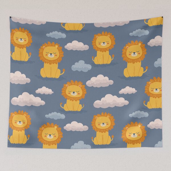 Item preview, Playful Lion Pattern designed and sold by bapupa.