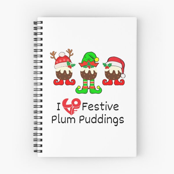 Item preview, I Love Festive Plum (Christmas) Puddings. designed and sold by MPC-Mince-Pies.