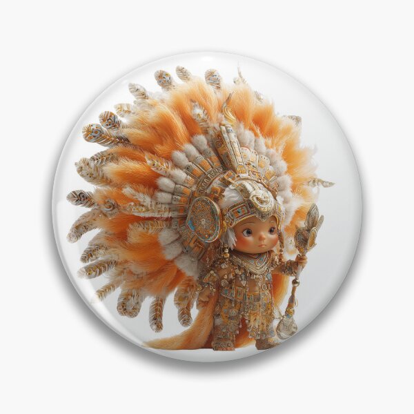 Item preview, Mictecacihuatl Chibi – Goddess of Death Halloween Edition | Aztec Day of the Dead Art designed and sold by GoldenChiArt.
