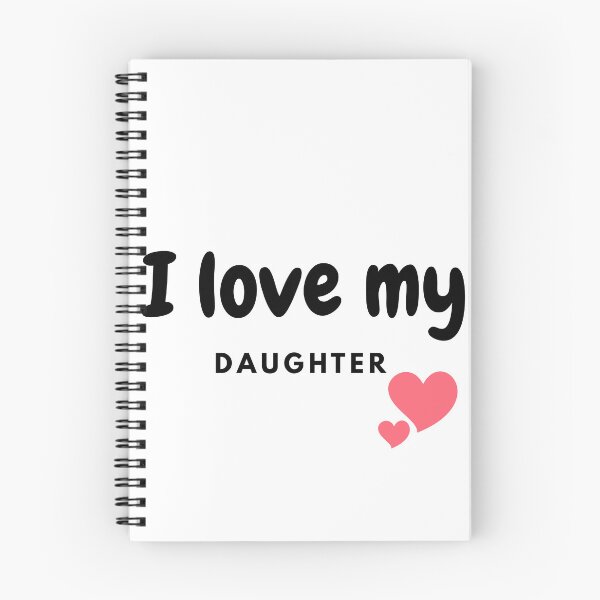 Aperçu de l'œuvre J'aime ma fille – Cadeau d'anniversaire et de Noël pour filles créée et vendue par VeroChaos.