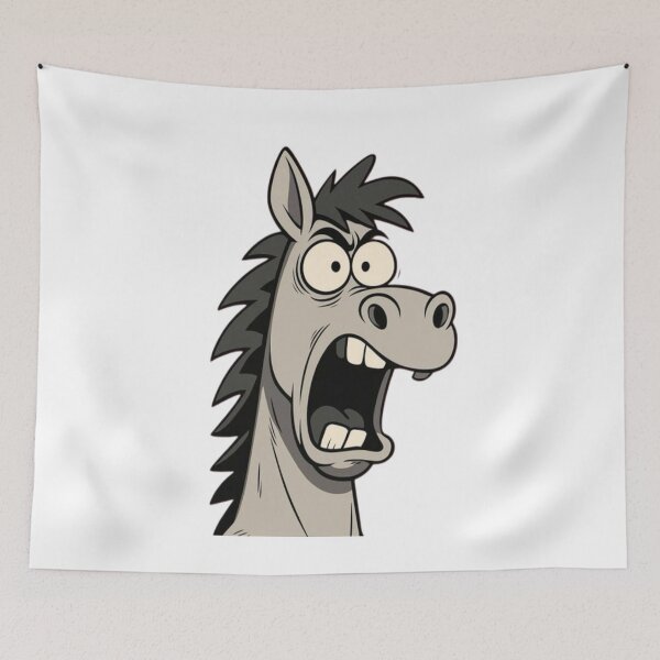 Item preview, A horse looks scared and shocked designed and sold by kyokyyosei.