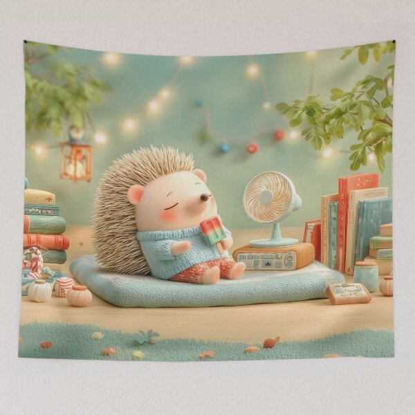 Item preview, Chilly Chomp Chomp - Hedgehog designed and sold by CozyLodgeVillage.