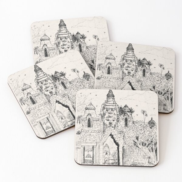 Item preview, Victory Gate Angkor Thom Sketch – Cambodia Temple Travel Art designed and sold by Wall-Art-Sketch.