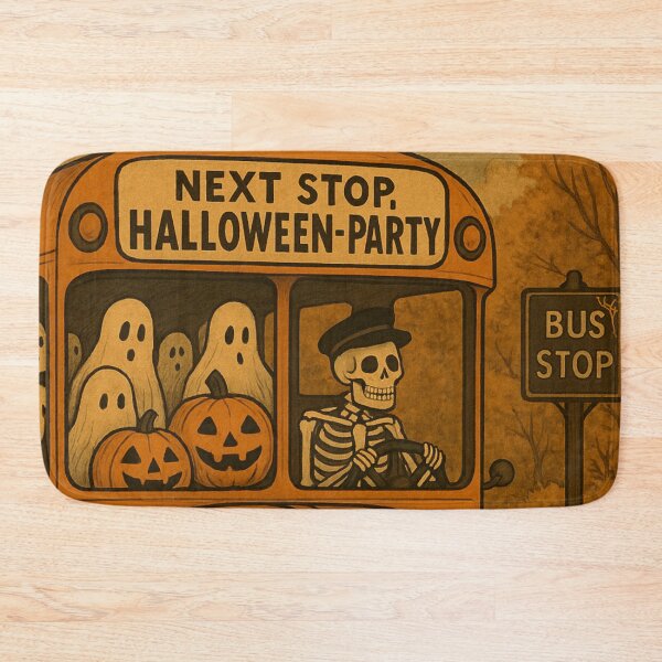 Item preview, "Attention, Please - Next Stop Is Halloween Fun" designed and sold by iamdesigns14.