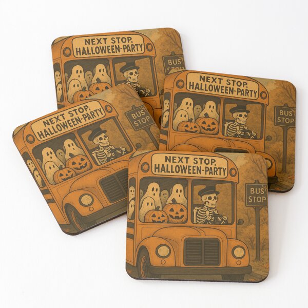 Item preview, "Attention, Please - Next Stop Is Halloween Fun" designed and sold by iamdesigns14.