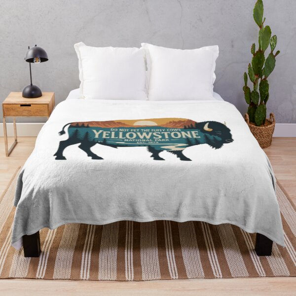Item preview, Do Not Pet The Fluffy Cows Buffalo Yellowstone National designed and sold by BHMARTS.