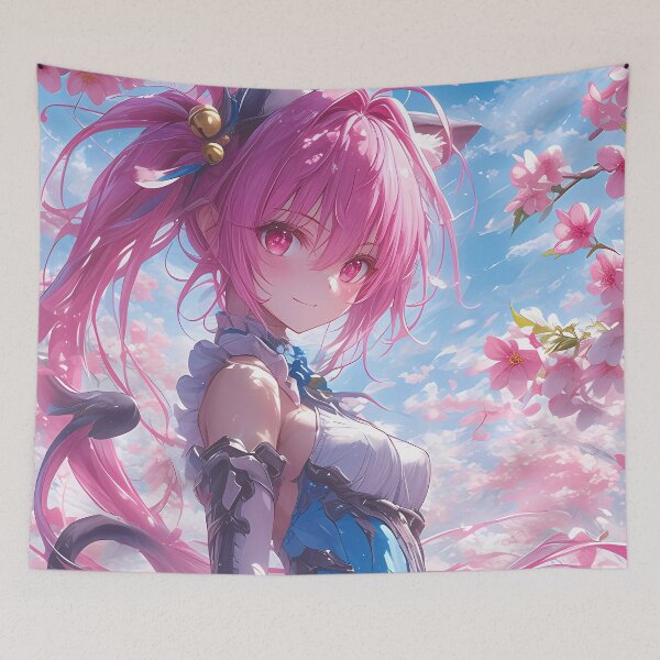 Item preview, Kurosaki Mea To Love Ru Sakura Neko Girl Blue Dress Game designed and sold by 108Recordings.
