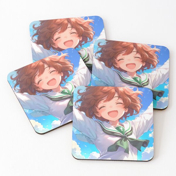 Item preview, Yukari Akiyama Girls und Panzer Anime Cheerful Smile Pose designed and sold by 108Recordings.