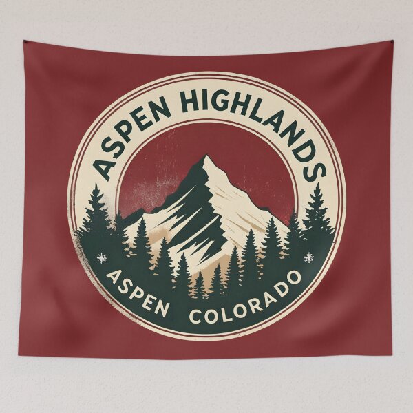 Item preview, Aspen Highlands - Colorado designed and sold by GoodOldVintage.
