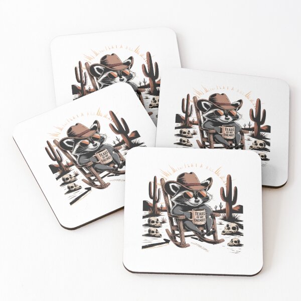 Item preview, Country Cowboy Raccoon Western Texas designed and sold by BHMARTS.