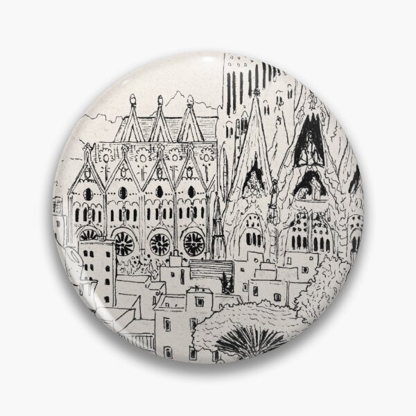 Item preview, Sagrada Familia Barcelona Sketch – Spain Travel Architecture Art designed and sold by Wall-Art-Sketch.
