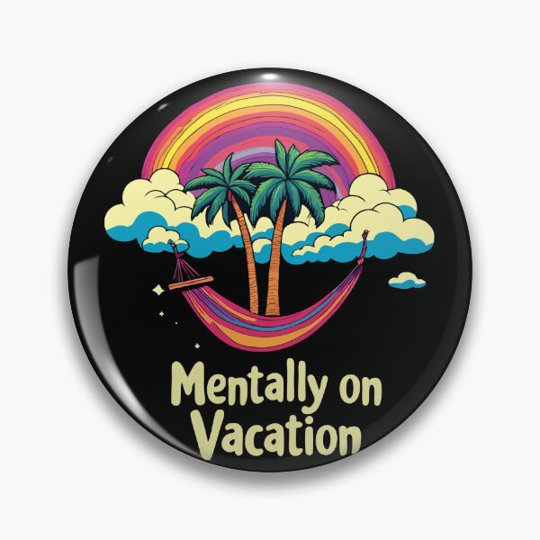 Item preview, Mentally on Vacation – Funny Summer Shirt designed and sold by NS-New-Standard.