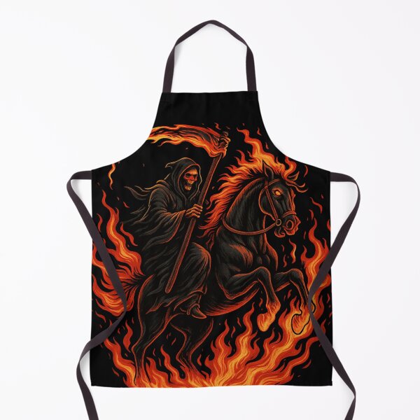Item preview, Hellfire Reaper – Grim Rider of Flames designed and sold by DesignedAnyway.