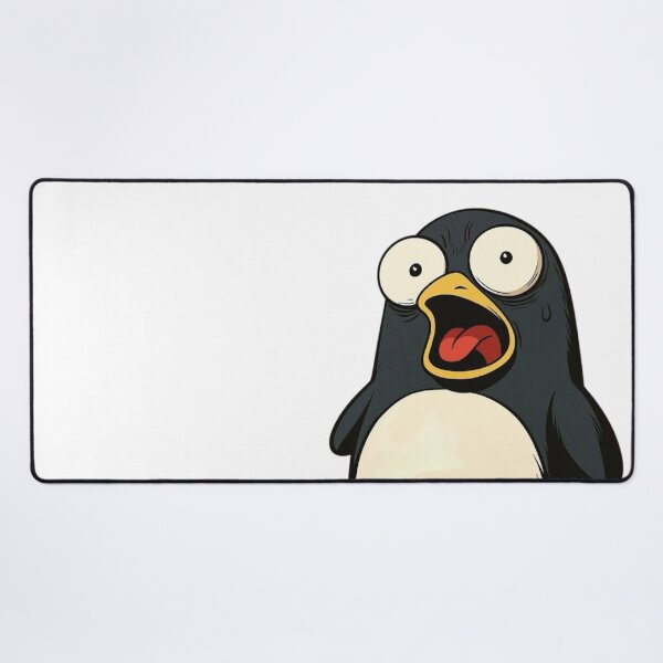 Item preview, A penguin looks scared and shocked designed and sold by kyokyyosei.