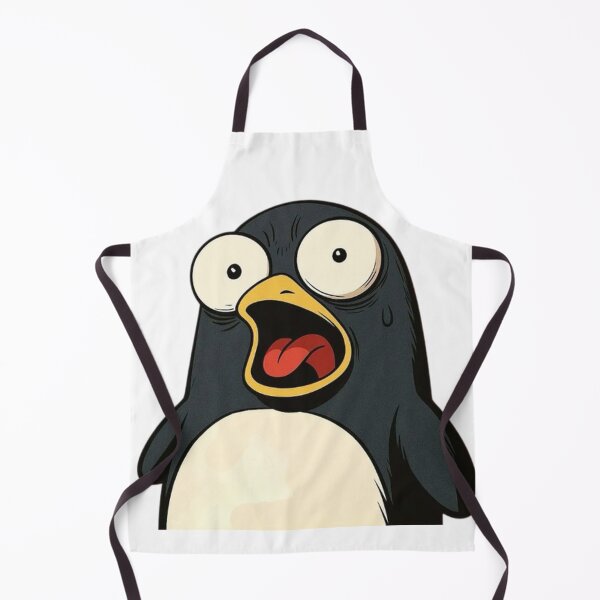 Item preview, A penguin looks scared and shocked designed and sold by kyokyyosei.