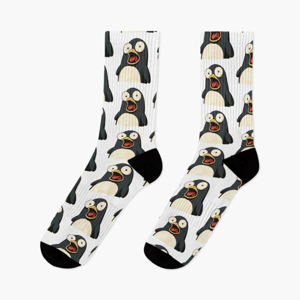 Item preview, A penguin looks scared and shocked designed and sold by kyokyyosei.