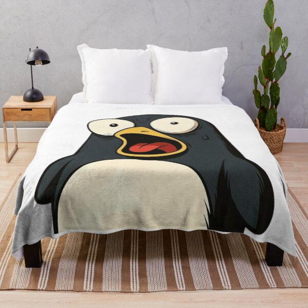 Item preview, A penguin looks scared and shocked designed and sold by kyokyyosei.