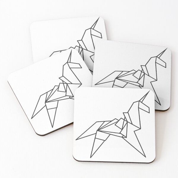 Item preview, Origami Unicorn Geometric Art designed and sold by haitrieuic96.