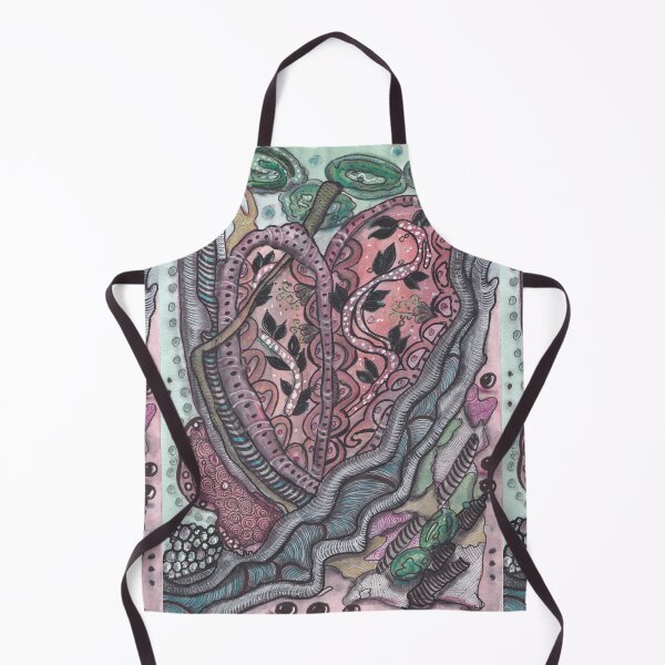 Item preview, Heart Beat - Abstract Botanical Watercolor & Ink Drawing | Organic Line Art designed and sold by ColorWander.