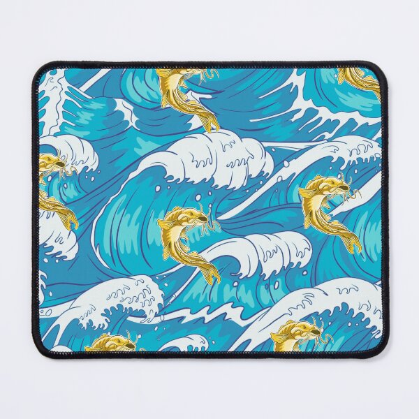 Item preview, Japanese blue waves gold catfish designed and sold by thefrenchyviet.