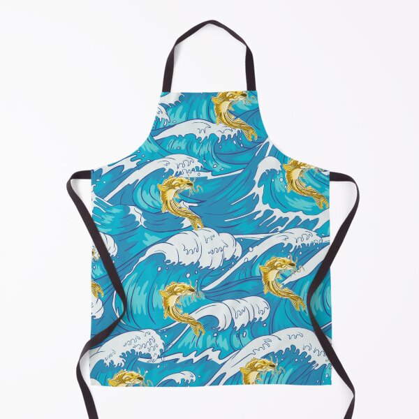 Item preview, Japanese blue waves gold catfish designed and sold by thefrenchyviet.
