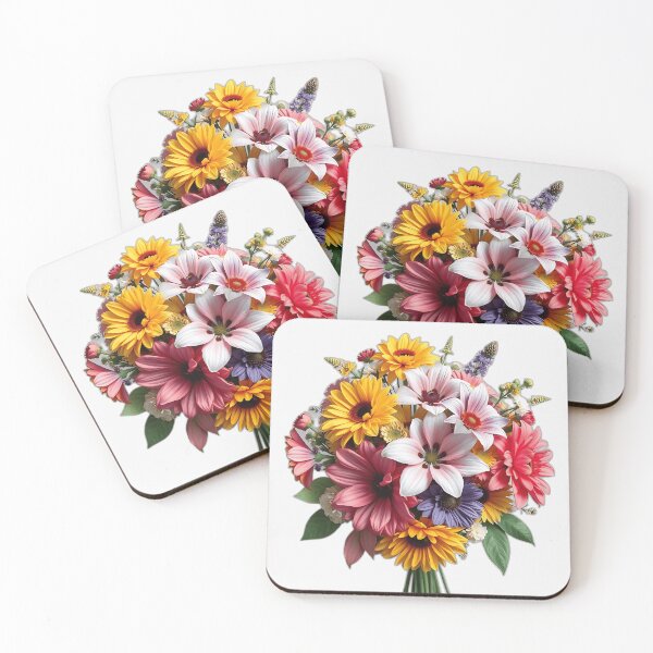 Item preview, Hyper-Realistic Bouquet with Kaleidoscopic Patterns designed and sold by sharon1210.