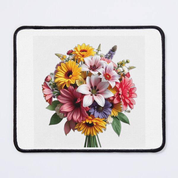 Item preview, Hyper-Realistic Bouquet with Kaleidoscopic Patterns designed and sold by sharon1210.