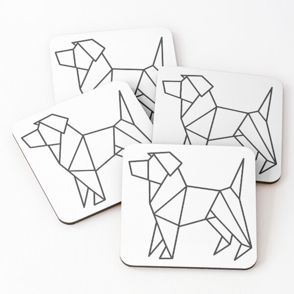 Item preview, Origami Dog Geometric Art designed and sold by haitrieuic96.