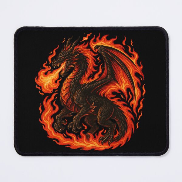 Item preview, Hellfire Dragon – Flaming Infernal Beast designed and sold by DesignedAnyway.