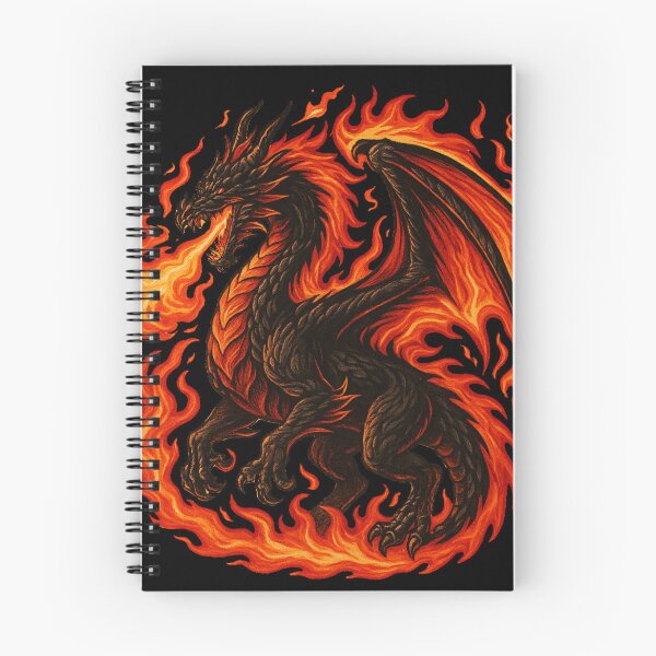 Item preview, Hellfire Dragon – Flaming Infernal Beast designed and sold by DesignedAnyway.