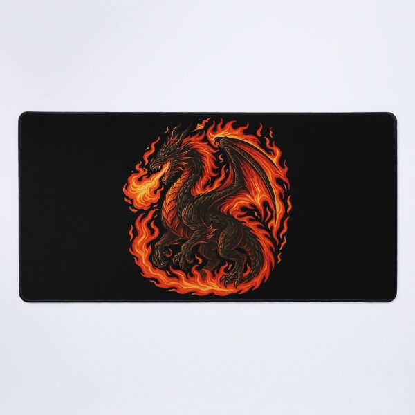 Item preview, Hellfire Dragon – Flaming Infernal Beast designed and sold by DesignedAnyway.