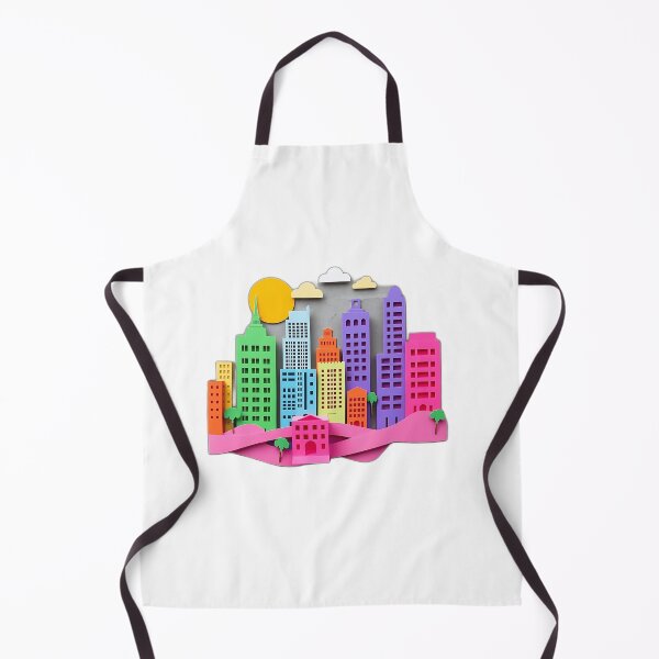 Item preview, Neon Paper Cityscape Cutout Art designed and sold by sharon1210.