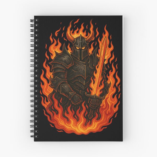 Item preview, Infernal Knight – Dark Warrior of Flames designed and sold by DesignedAnyway.