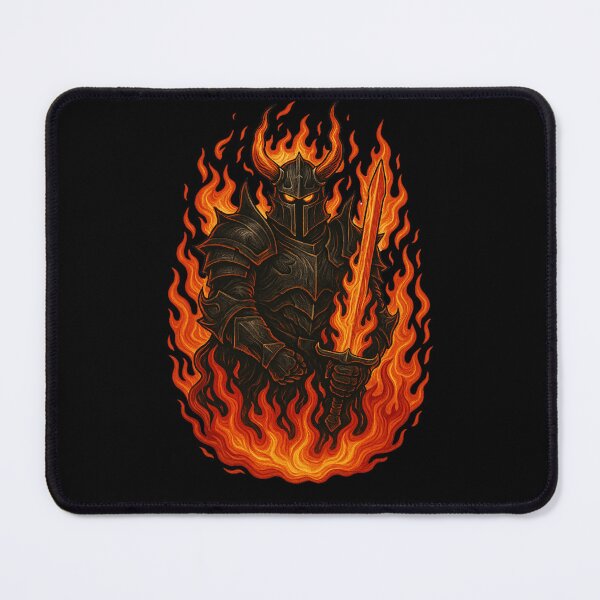 Item preview, Infernal Knight – Dark Warrior of Flames designed and sold by DesignedAnyway.