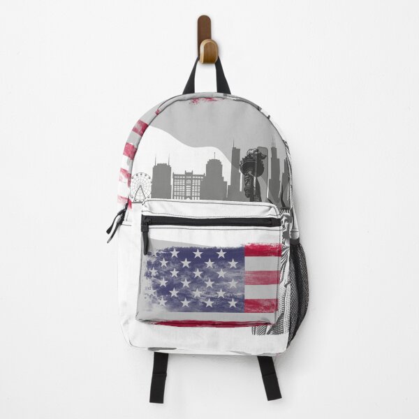Item preview, Liberty & Skyline – America in Unity | US Map Flag Design designed and sold by LeoCreazyShop.