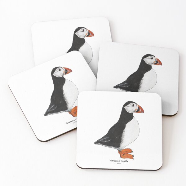 Item preview, puffin / Seumas-ruadh (Scottish Gaelic translation)  designed and sold by Mamaidh Made.