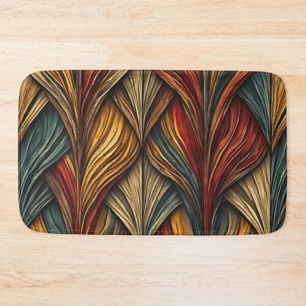 Item preview, Sculptural Leaves: A Vibrant Geometric Composition designed and sold by Virtuals1.