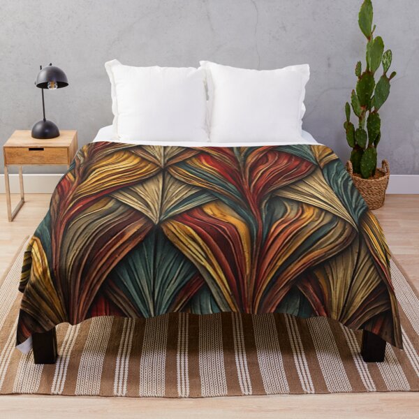 Item preview, Sculptural Leaves: A Vibrant Geometric Composition designed and sold by Virtuals1.