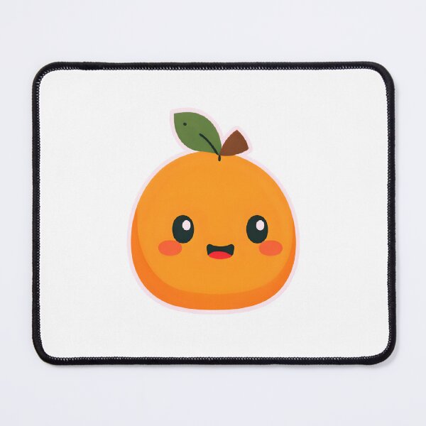 Item preview, Kawaii Orange with Leaf – Cute Fruit Cartoon Sticker designed and sold by OsasChild.