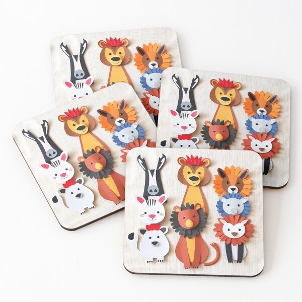 Item preview, Colorful Handmade Paper Wild Animals designed and sold by sharon1210.