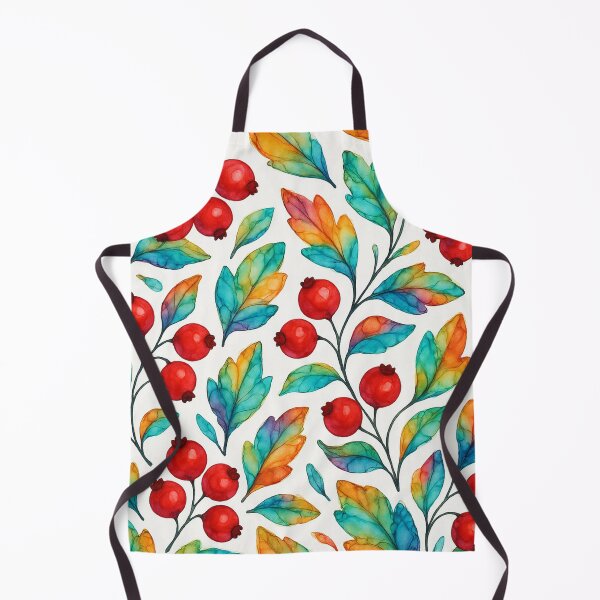 Item preview, Rainbow Berry and Leaf Watercolor Pattern designed and sold by optimusprime39.