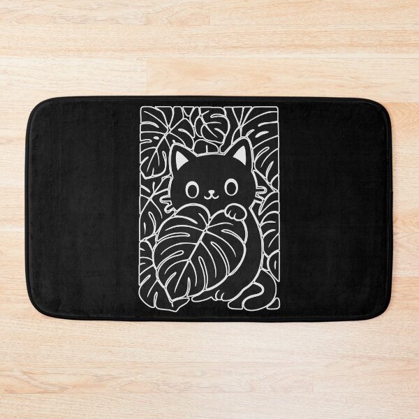 Item preview, Cat And Plant Monstera Deliciosa designed and sold by TomFrontierArt.
