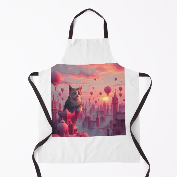 Item preview, Cat in Floating Cityscape designed and sold by sharon1210.