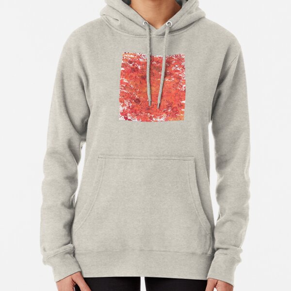 Abstract Orange Painting Original Art Pullover Hoodie