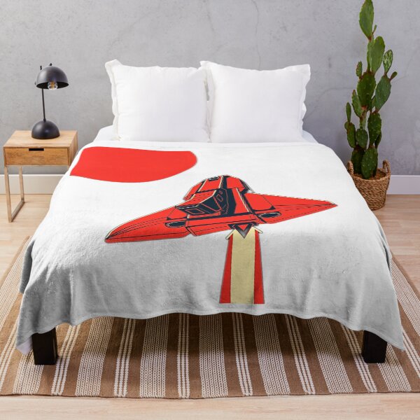 Item preview, 1980s Retro Red Spaceship designed and sold by sharon1210.
