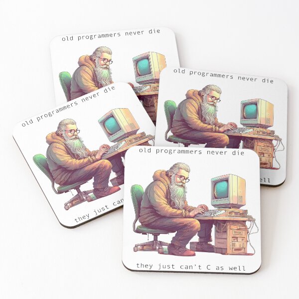 Item preview, Old Programmers Never Die designed and sold by MechWorn.