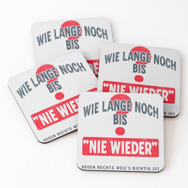 Artikelvorschau, Wie lange noch bis "Nie wieder"? – Gegen Rechts weil's richtig ist entworfen und verkauft von VariousGoodies.