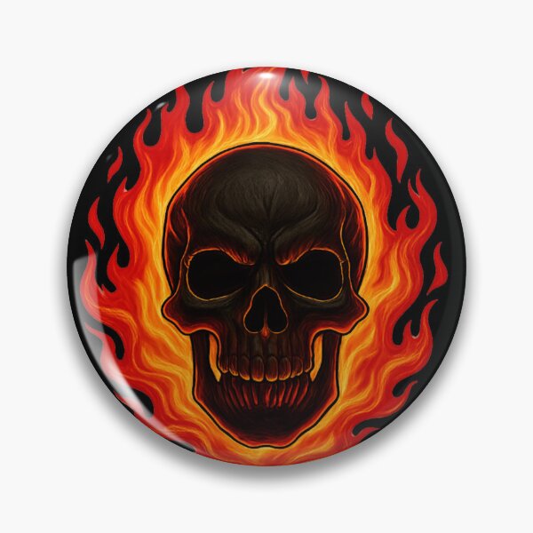 Item preview, Flaming Skull – Infernal Symbol of Fire designed and sold by DesignedAnyway.