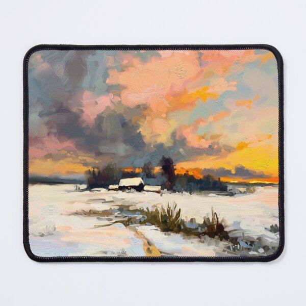 Item preview, House by the forest, landscape painting designed and sold by Mikko Tyllinen.