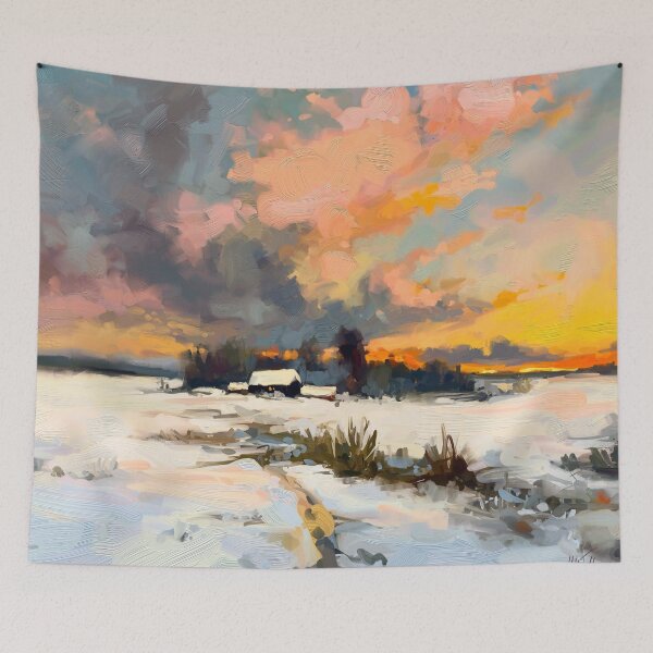Item preview,  House by the forest, landscape painting designed and sold by Mikko Tyllinen.